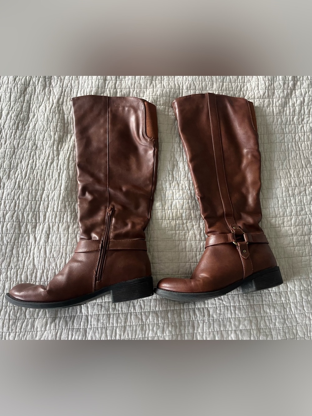 Kohl's Brown Leather Over-the-Knee Riding Boots